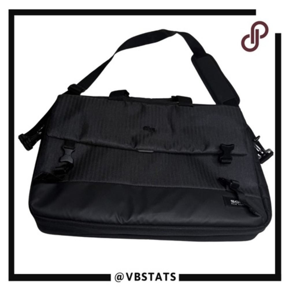 Solo New York Men's GRV330-4 Notch Laptop Detachable Strap Briefcase‎ Black
